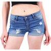 Hemming Stretch High Waist Skinny Denim Shorts Hot Pants - Image 6