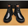 Men's Boots Plus Size Vintage Leather Worker Boot - Image 6