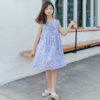 Girls' Fashionable Simple Cotton Print Skirt - Image 5