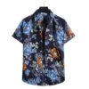 Men's Fashion Casual Beach Floral Shirt Hawaiian Shirt - Image 2