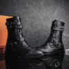 Middle Tube Leather Boots Ceremonial Motorcycle Men's Martin Performance - Image 10