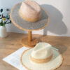 Women's Retro Color Matching Raw Edge Sun Protection Straw Hat - Image 2