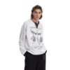 American Retro Punk Printed Pearl Buckle Fake Two-piece Long Sleeve - Image 3
