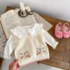 Autumn Children's Cute Embroidered Round Neck Pullover Vest - Image 6
