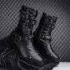 Middle Tube Leather Boots Ceremonial Motorcycle Men's Martin Performance - Image 9