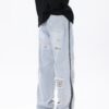 American Street Retro Tattered Jeans Washed Jeans - Image 3