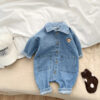 Spring And Autumn Denim Jumpsuit Infant Spring - Image 6
