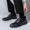Three-joint Leather Shoes Men's Business Formal Wear Business Casual Round Head - Image 2