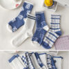 Women's Cute Cartoon Bear Thin Mid-calf Length Socks - Image 3
