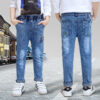 Boys Jeans Autumn And Winter New One-piece Velvet - Image 5