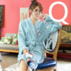 Thickened Flannel Home Wear Bathrobe - Image 5