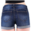 Hemming Stretch High Waist Skinny Denim Shorts Hot Pants - Image 3