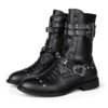 Middle Tube Leather Boots Ceremonial Motorcycle Men's Martin Performance - Image 2
