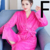 Thickened Flannel Home Wear Bathrobe - Image 3