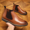 Autumn And Winter Plus Size Chelsea Boots Double Elastic - Image 5