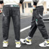 Boys Jeans Autumn And Winter New One-piece Velvet - Image 10
