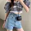 Fashion Shorts Jeans High Waist Stretch Skinny - Image 5