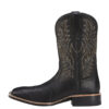 High Embroidery Vintage Engraving Stitching Wide Head Western Cowboy Boot - Image 9