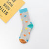 Women's Autumn And Winter Colorful Love Long Socks - Image 4