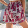 Bohemian Beach Resort Print Shorts Women's - Image 3