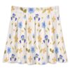 Beige Skater Skirt With Yellow Blue Flowers - Image 3