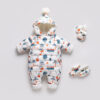 Baby Thickened Down Jacket Jumpsuit Printed Romper - Image 2