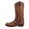 Handmade Wooden Heel Sole Denim Height Increasing 45cm Knight Men's Boots - Image 4
