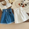 Girls' Jeans Bud Shaped Waist Shorts - Image 7