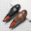 Three-joint Leather Shoes Men's Business Formal Wear Business Casual Round Head - Image 6