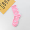 Women's Autumn And Winter Colorful Love Long Socks - Image 6