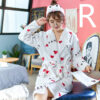 Thickened Flannel Home Wear Bathrobe - Image 8