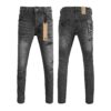 Straight Ripped Stretch American High Street Casual Men's Jeans - Image 8