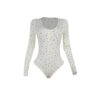 Women's Fashion Casual Floral Long-sleeved Jumpsuit - Image 4