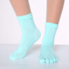 Women's Pure Cotton Dispensing Non-slip Yoga Five Finger Socks - Image 10