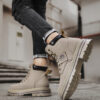 Men's Boots Plus Size Vintage Leather Worker Boot - Image 8