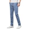 Men's Loose Elastic Jeans Straight Solid Color Casual Trousers - Image 4