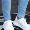 Man Pants Retro Washing Zipper Sretch Jeans Casual Slim Fit - Image 6