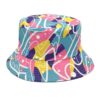 Spring Summer Heart Print Reversible Bucket Hat - Image 8