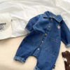 Spring And Autumn Denim Jumpsuit Infant Spring - Image 5