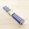Blue plaid dog collar - Image 2