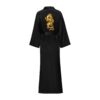 Golden Dragon Black Kimono Long Kimono Robe For Women - Image 2
