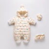 Baby Thickened Down Jacket Jumpsuit Printed Romper - Image 6