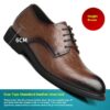 Hong Kong Style Retro Scratch Pattern Formal Business Leather Shoes - Image 6