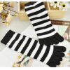 Ladies Striped Five-toed Cotton Socks In Tube Casual - Image 5