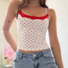 Pure Desire Fake Two-piece Floral Camisole For Women - Image 4