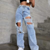 Women's Fashion Ripped Jeans - Image 6