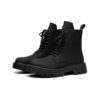 Black High-top Mid-calf Tooling Round Head Thick Bottom Martin Boots - Image 3