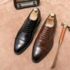Plus Size Casual Leather Shoes Fashion Men's Business Shoes - Image 5