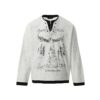 American Retro Punk Printed Pearl Buckle Fake Two-piece Long Sleeve - Image 6