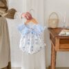 Sweet Bow Collar Onesie Romper One Year Old Celebration Dress - Image 5